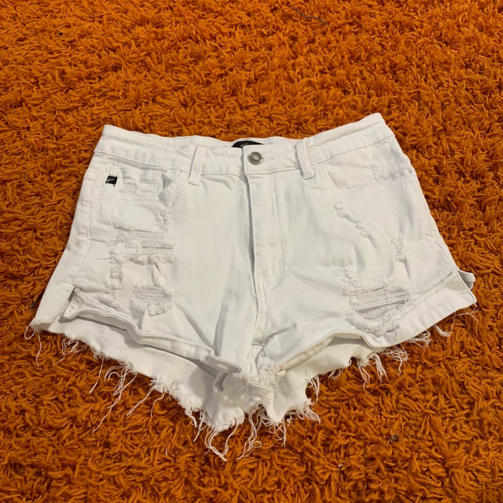 White “jean” shorts size 11